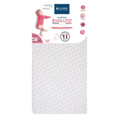 Candide Matrace Convertible 60x120x12 cm bílá