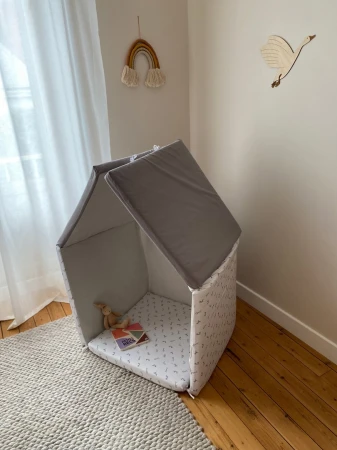 Candide Skládací dětská hrací matrace polstrovaná 5v1 Bunny