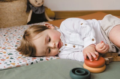 Candide Skládací dětská hrací matrace polstrovaná 5v1 Terazzo