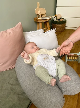Candide Těhotenský a kojicí polštář Multirelax 3v1 Bavlna Grey Bunny