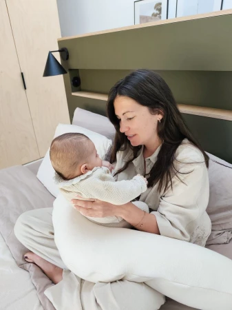 Candide Těhotenský a kojící polštář Multirelax 3v1 Ecru Cotton