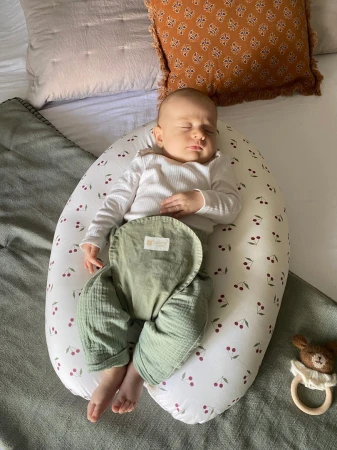 Candide Těhotenský a kojící polštář Multirelax 3v1 Polycotton Cherry