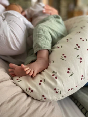 Candide Těhotenský a kojící polštář Multirelax 3v1 Polycotton Cherry