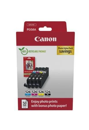 Canon cartridge CLI-526 Bk/C/M/Y/MultiPack PHOTO VALUE / 4x9ml Canon cartridge CLI-526 Bk/C/M/Y/MultiPack PHOTO VALUE / 4x9ml