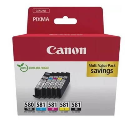 Canon cartridge INK PGI-580/CLI-581 BK/CMYK MULTI Canon cartridge INK PGI-580/CLI-581 BK/CMYK MULTI