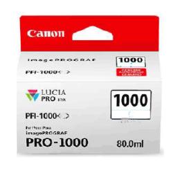 Canon cartridge PFI-1000 R Red Ink Tank/Red/80ml Canon cartridge PFI-1000 R Red Ink Tank/Red/80ml