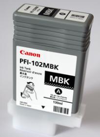 Canon cartridge PFI-102MBK iPF-500, 6x0, 7xx, LP-xx (PFI102MBK)/matt black/130ml Canon cartridge PFI-102MBK iPF-500, 6x0, 7xx, LP-xx (PFI102MBK)/matt black/130ml