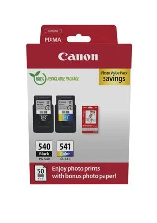 Canon cartridge PG-540/CL-541 + fotopapír GP-501/Photo Value Pack/ Canon cartridge PG-540/CL-541 + fotopapír GP-501/Photo Value Pack/
