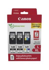 Canon cartridge PG-540Lx2/CL-541XL PVP/ 2x Black + 1 Color /2x21ml + 1x15ml Canon cartridge PG-540Lx2/CL-541XL PVP/ 2x Black + 1 Color /2x21ml + 1x15ml