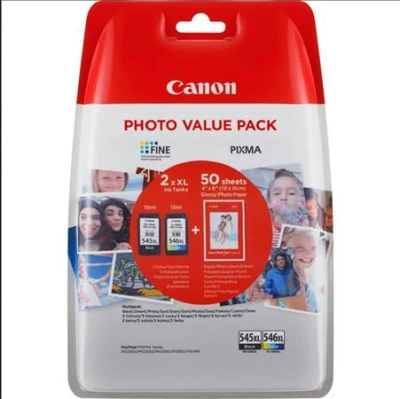 Canon cartridge PG-545XL/CL-546XL+ fotopapír GP 501/Multipack/400str. Canon cartridge PG-545XL/CL-546XL+ fotopapír GP 501/Multipack/400str.
