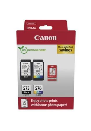 Canon cartridge PG-575/CL-576 PVP / Black + Color / 1x5,6ml + 1x6,2ml Canon cartridge PG-575/CL-576 PVP / Black + Color / 1x5,6ml + 1x6,2ml
