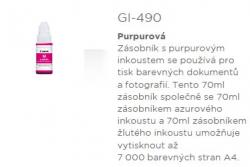 Canon Ink GI-490/Magenta/7000str. Canon Ink GI-490/Magenta/7000str.