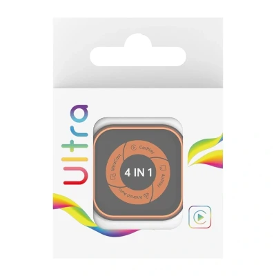 Carlinkit Mini Ultra 6 černo-oranžový bezdrátový adaptér pro CarPlay a Android Auto