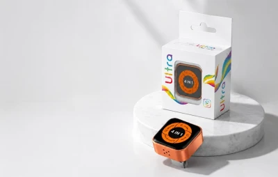 Carlinkit Mini Ultra 6 černo-oranžový bezdrátový adaptér pro CarPlay a Android Auto
