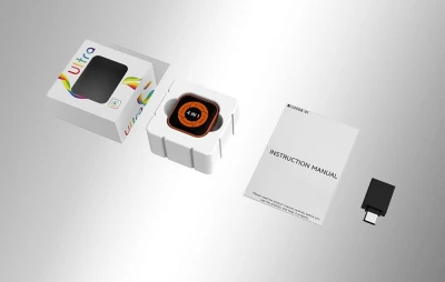 Carlinkit Mini Ultra 6 černo-oranžový bezdrátový adaptér pro CarPlay a Android Auto