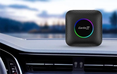 Carlinkit TBOX PLUS LED bezdrôtový adaptér, 4G/64G, Apple Carplay/Android Auto (čierny)