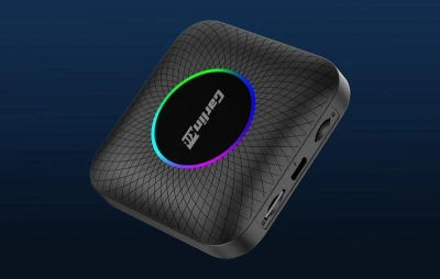 Carlinkit TBOX PLUS LED bezdrôtový adaptér, 4G/64G, Apple Carplay/Android Auto (čierny)