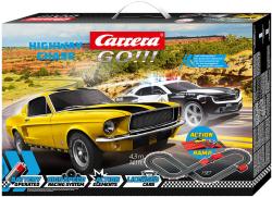 Carrera Autodráha GO!!! Highway Chase 4,3m 147x120cm na baterie / trafo