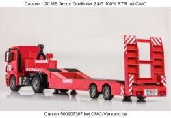 Carson RC podvalník Mercedes-Benz Arocs Goldhofer červená 100% RTR