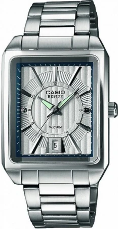 Casio BEM 120D 7A stříbrné pánské analogové hodinky