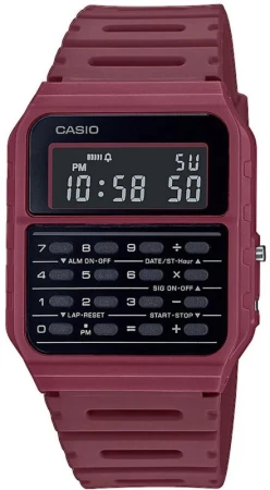 Casio CA 53WF 4B Vintage Collection vínové univerzální digitální hodinky