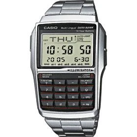 Casio DBC 32D 1 stříbrné pánské digitální hodinky