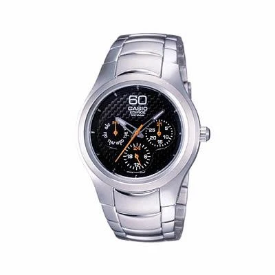 Casio EF 307D 1 stříbrno-černé pánské analogové hodinky