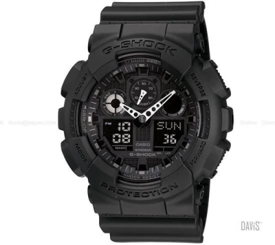 Casio GA 100 1A1 Extra Black pánské analogové hodinky