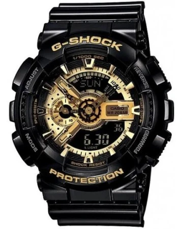 Casio GA 110GB 1AE černo-zlaté pánské analogově-digitální hodinky