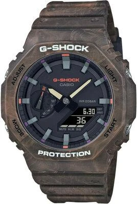 Casio G-Shock GA 2100FR 5A hnědé pánské analogové hodinky