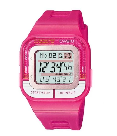 Casio SDB100-4A růžovo-bílé dámské digitální hodinky