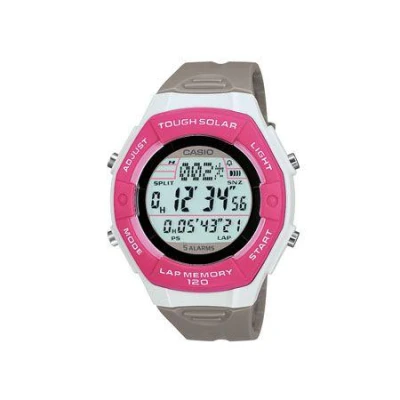 Casio LWS200H-4A šedorůžové digitální dámské hodinky