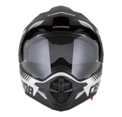 Cassida Enduro prilba Tour 2.0 Dual bielo-čierna s čiernym matným šiltom + zľava 12 € na príslušenstvo