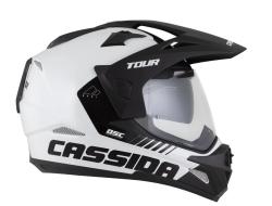 Cassida Enduro prilba Tour 2.0 Dual bielo-čierna s čiernym matným šiltom + zľava 12 € na príslušenstvo