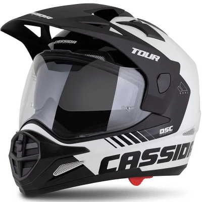 Cassida Enduro přilba Tour 2.0 Dual bílo-černá s černým matným kšiltem + sleva 300,- na příslušenství Cassida Enduro přilba Tour 2.0 Dual bílo-černá s černým matným kšiltem + sleva 300,- na příslušenství
