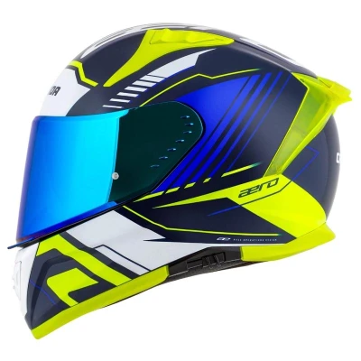Cassida Integrálna prilba na motorku Aero Drome modro-fluo žlto-svetlo modro-biela