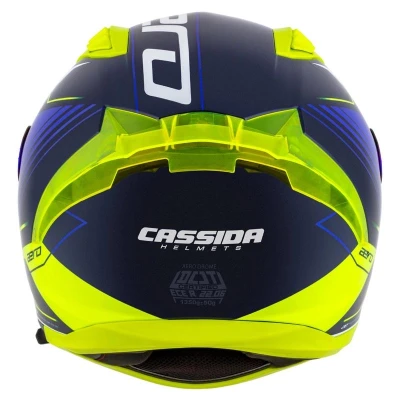 Cassida Integrálna prilba na motorku Aero Drome modro-fluo žlto-svetlo modro-biela