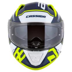 Cassida Integrálna prilba na motorku Aero Drome modro-fluo žlto-svetlo modro-biela