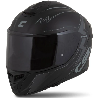 CASSIDA Integral GT 2.1 Flash černo-šedá integrální přilba na motorku