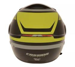 Cassida Reflex černo-stříbrno-fluo žlutá Přilba
