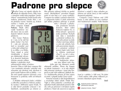 CATEYE Cyklopočítač CAT Padrone (PA100W) (bílá)