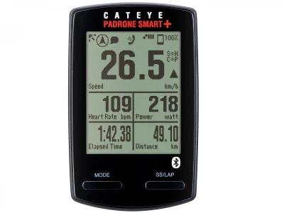 CATEYE Cyklopočítač CAT Padrone Smart+ (SC100B W/SPDCDCHR) (černá) CATEYE Cyklopočítač CAT Padrone Smart+ (SC100B W/SPDCDCHR) (černá)