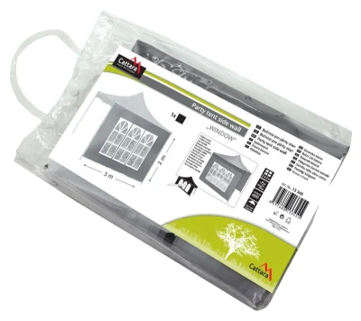Cattara Bočnice pro párty stan WINDOW 2x3m 420D šedá WATERPROOF