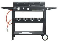 Cattara Gril DOMINO 2in1 plyn/dřevěné uhlí