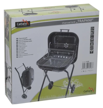 Cattara Gril na dřevěné uhlí obdélníkový TRAPANI 46cm