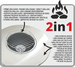 Cattara Gril na dřevěné uhlí PLANCHA MOON 58,5 x 83cm