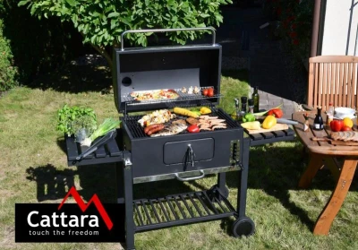 Cattara Gril na dřevěné uhlí ROYAL GRANDE XXL litinový rošt (VÝPRODEJ)