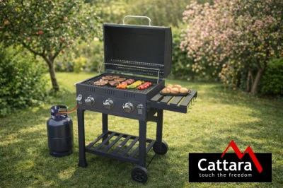Cattara Gril plynový ROYAL GAS L litinový rošt