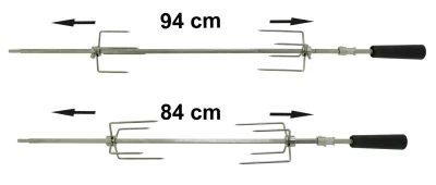 Cattara Grilovací jehla 84-94cm 8mm/6mm