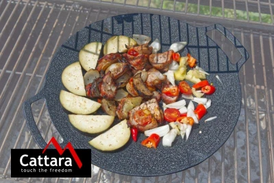 Cattara Grilovací korejská pánev, ALU slitina, 36cm